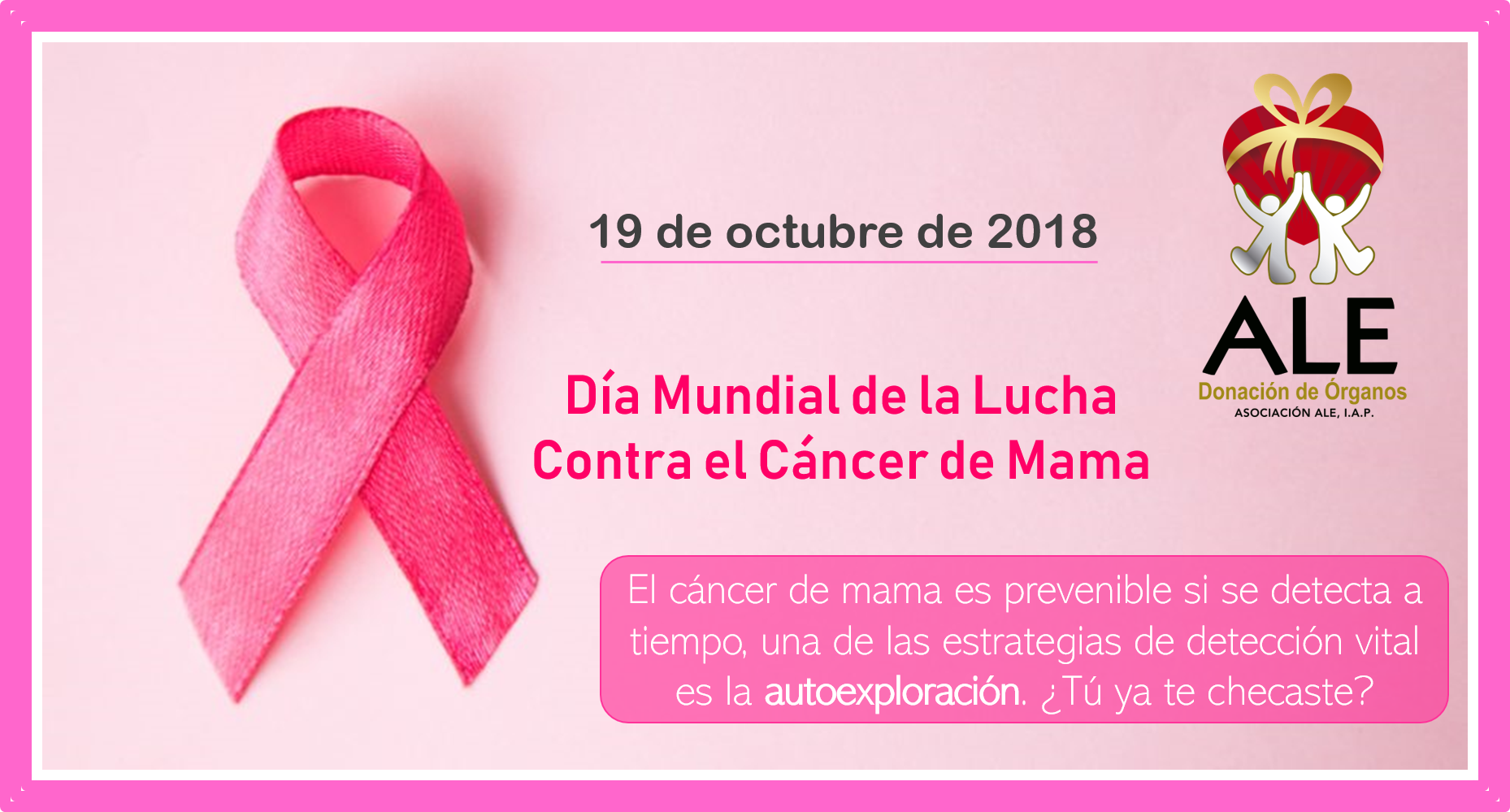 19 De Octubre Dia Mundial Contra El Cancer De Seno Cancerwalls